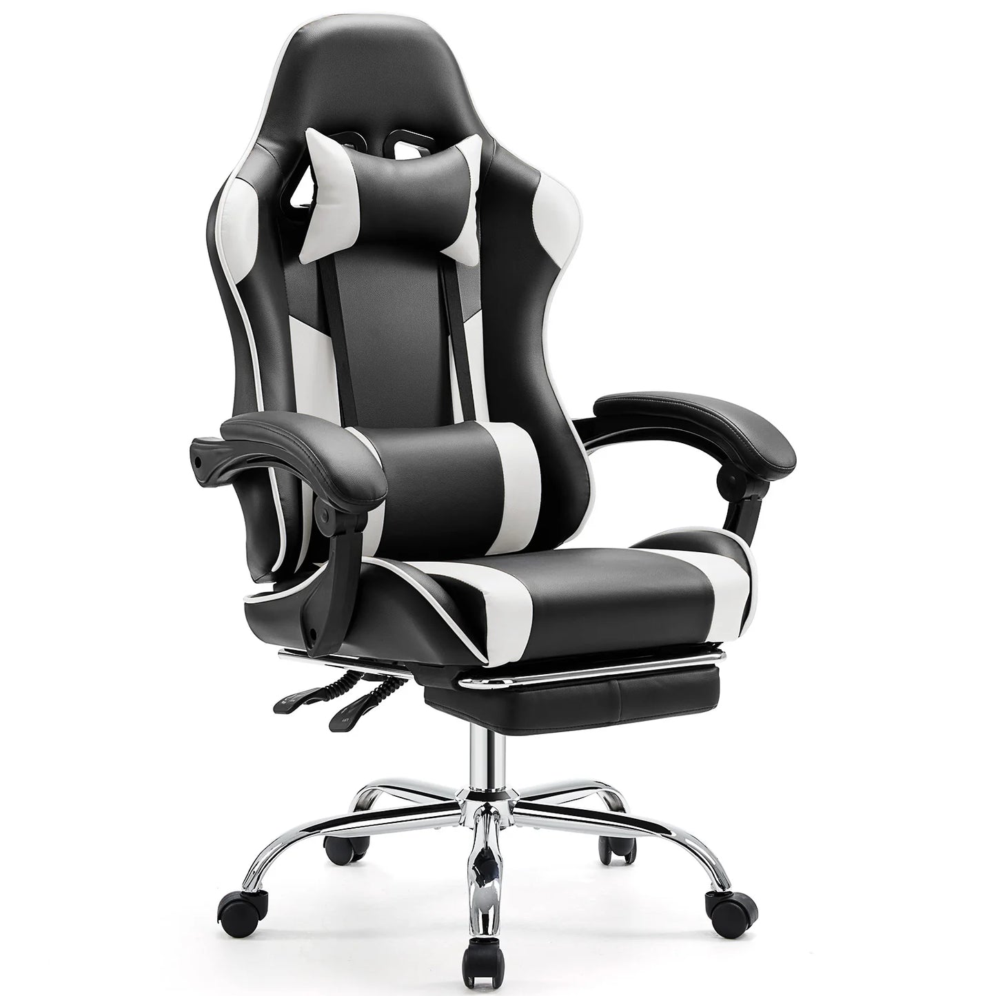 JHK Ergonomic Racing Gaming Chair With Adjustable Height And Headrest
