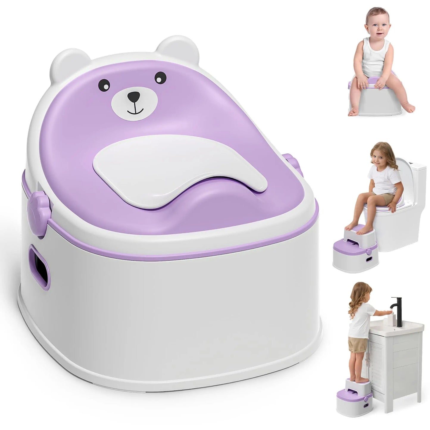 3 In 1 Portable Potty Training Toilet Seat And Toddler Step Stool