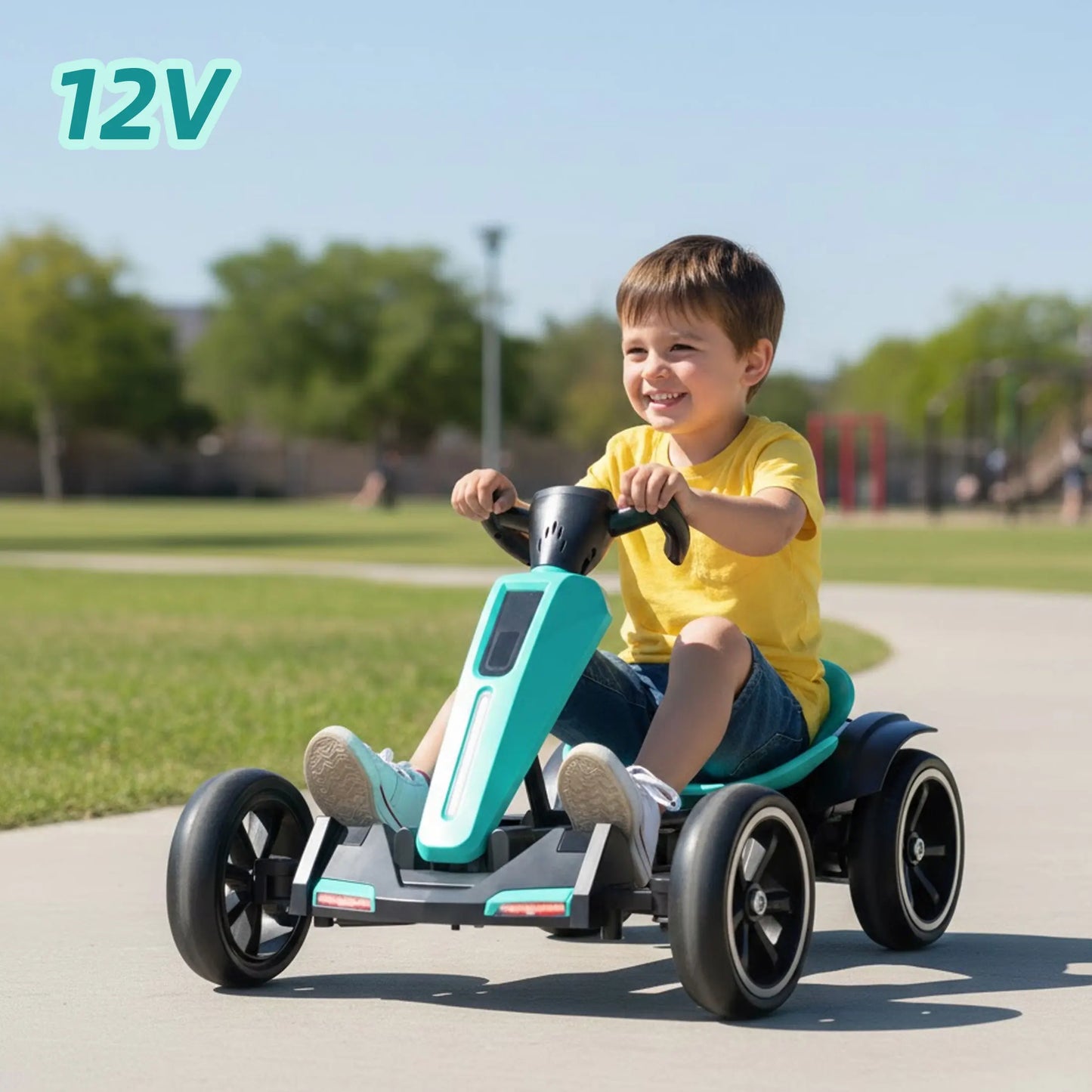 Jueshuai 12V Electric Kids Go Kart With Adjustable Seat