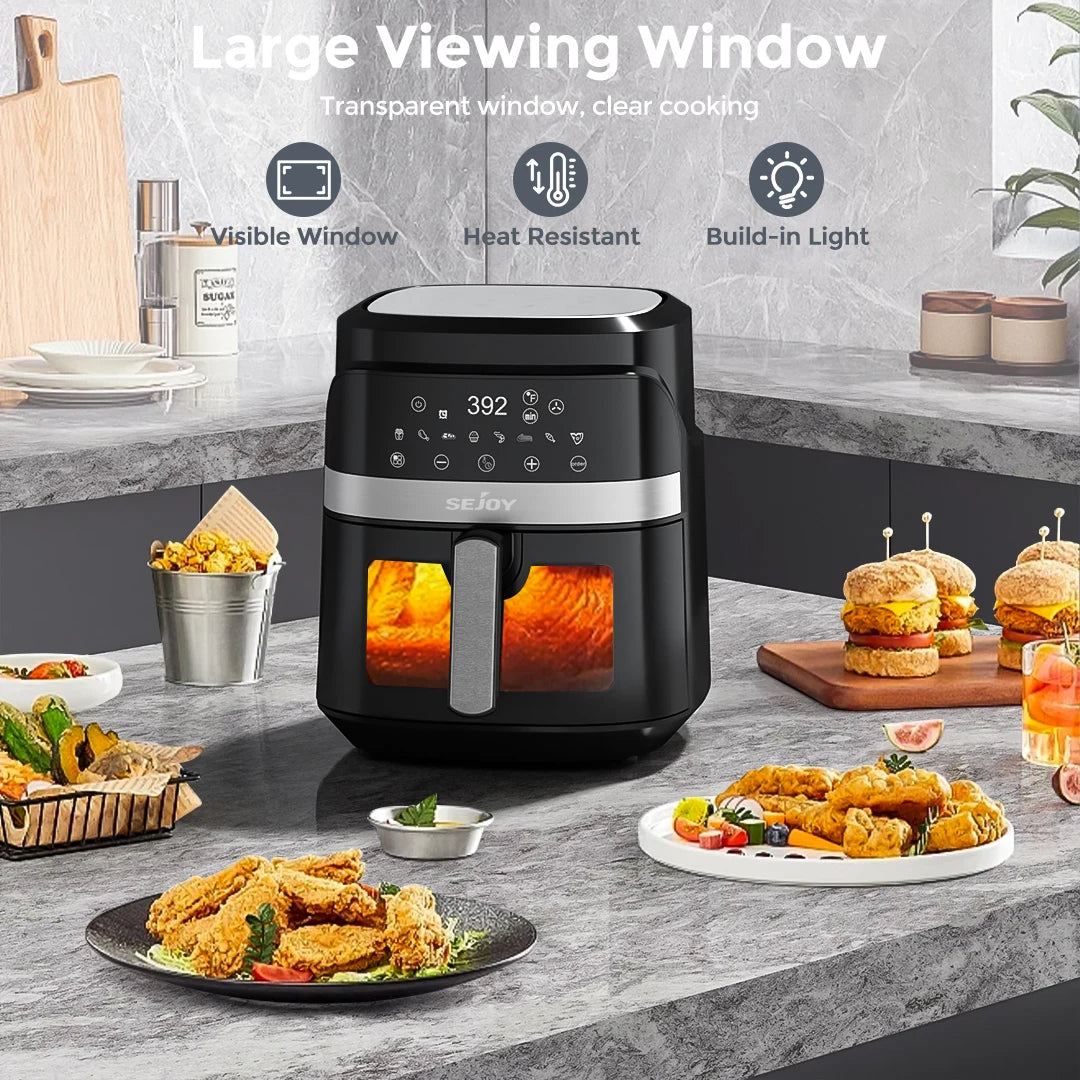 SEJOY Air Fryer 8 In 1 Countertop Oven Dehydrator Plus
