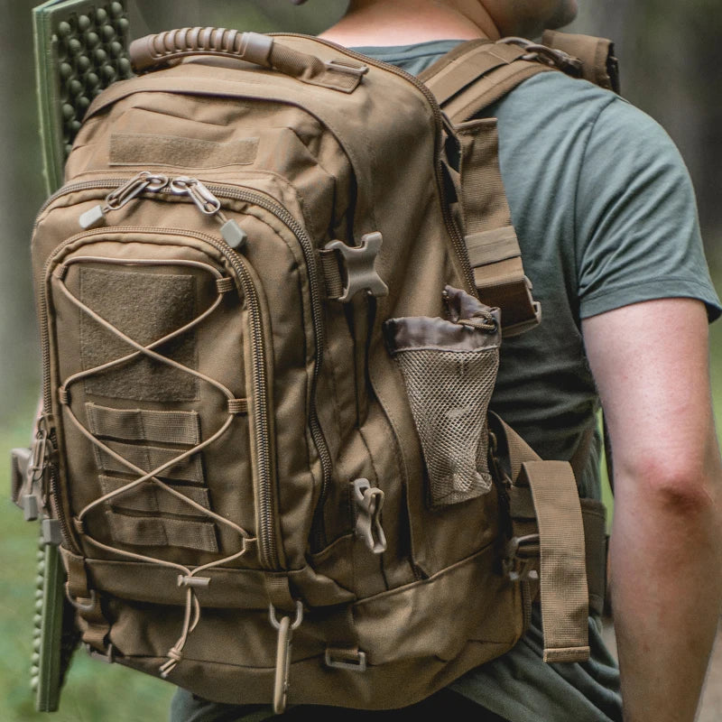 LQARMY Tactical Backpack Outdoor Military Rucksack for Hiking Travel