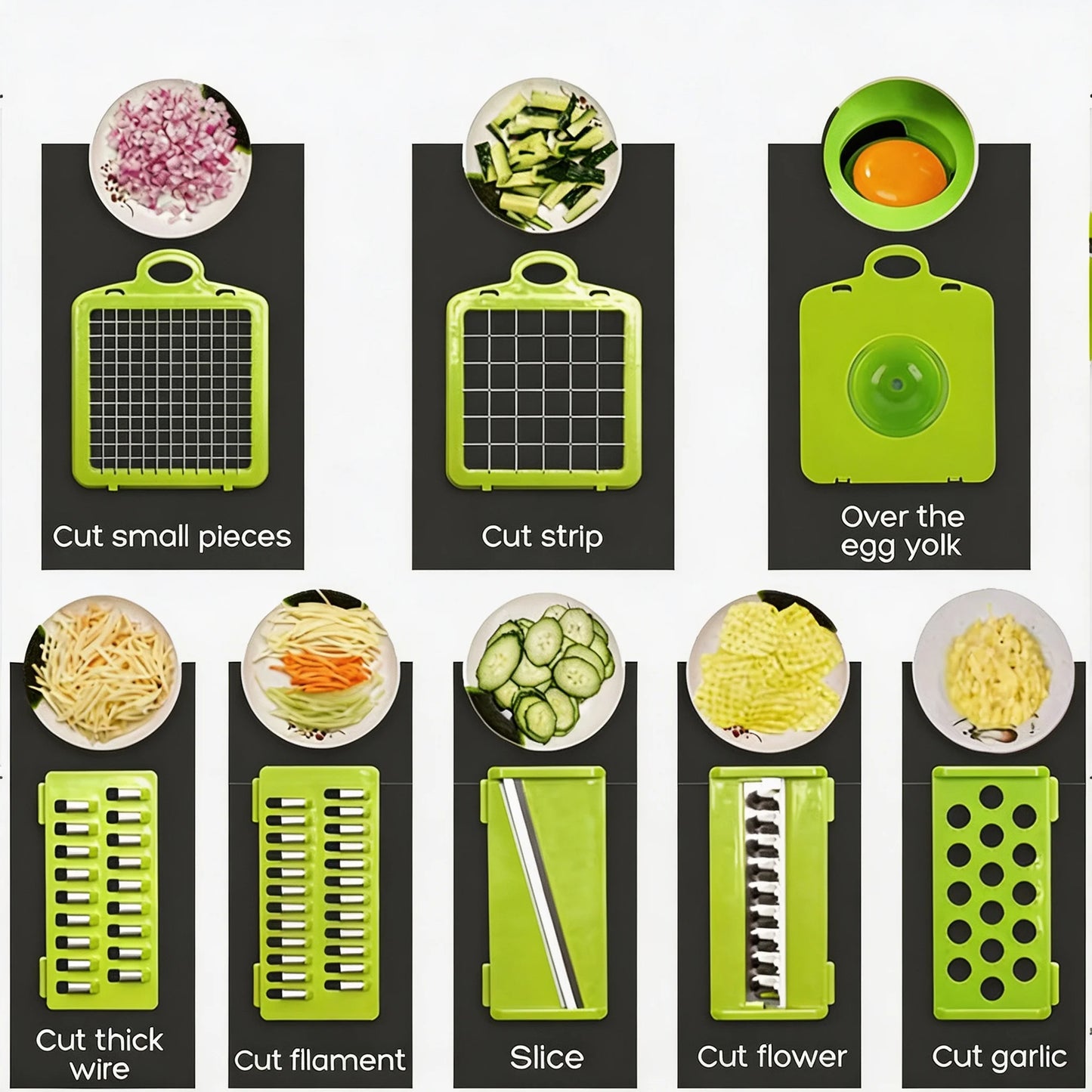 Ahtoska Multipurpose Kitchen Vegetable Slicer Shredder And Dicer