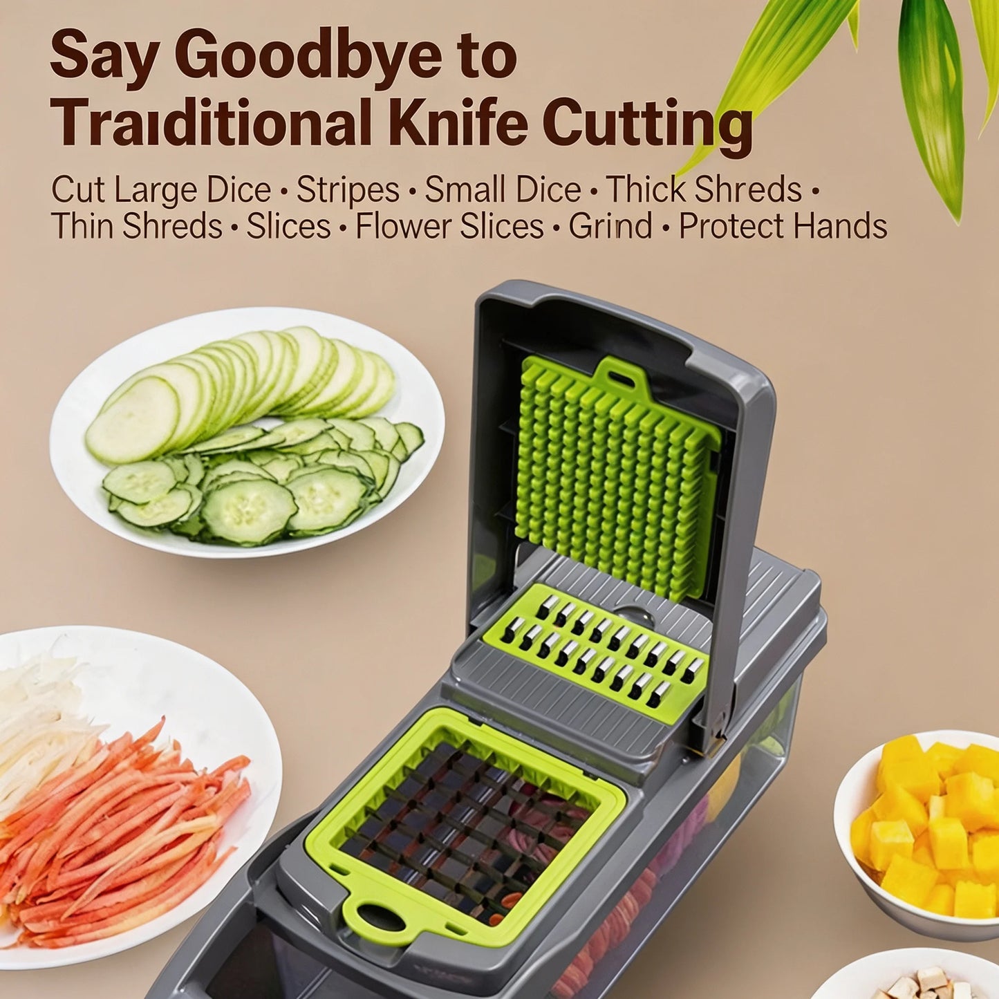 Ahtoska Multipurpose Kitchen Vegetable Slicer Shredder And Dicer