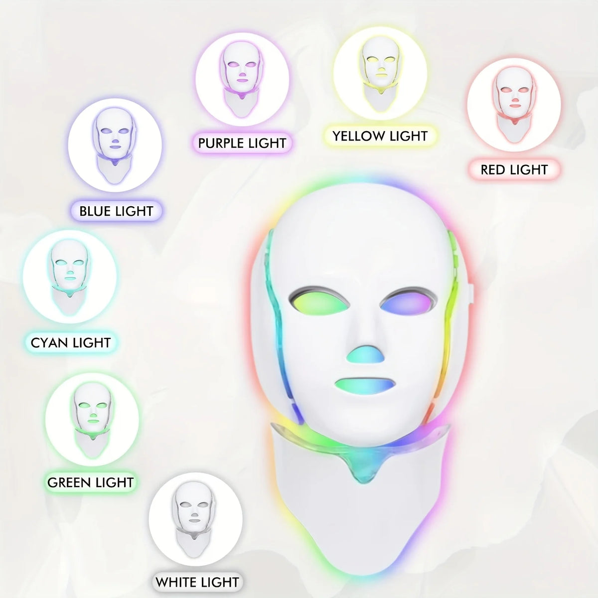 Jitesy Led Face Mask Light Therapy Skin Rejuvenation Tool