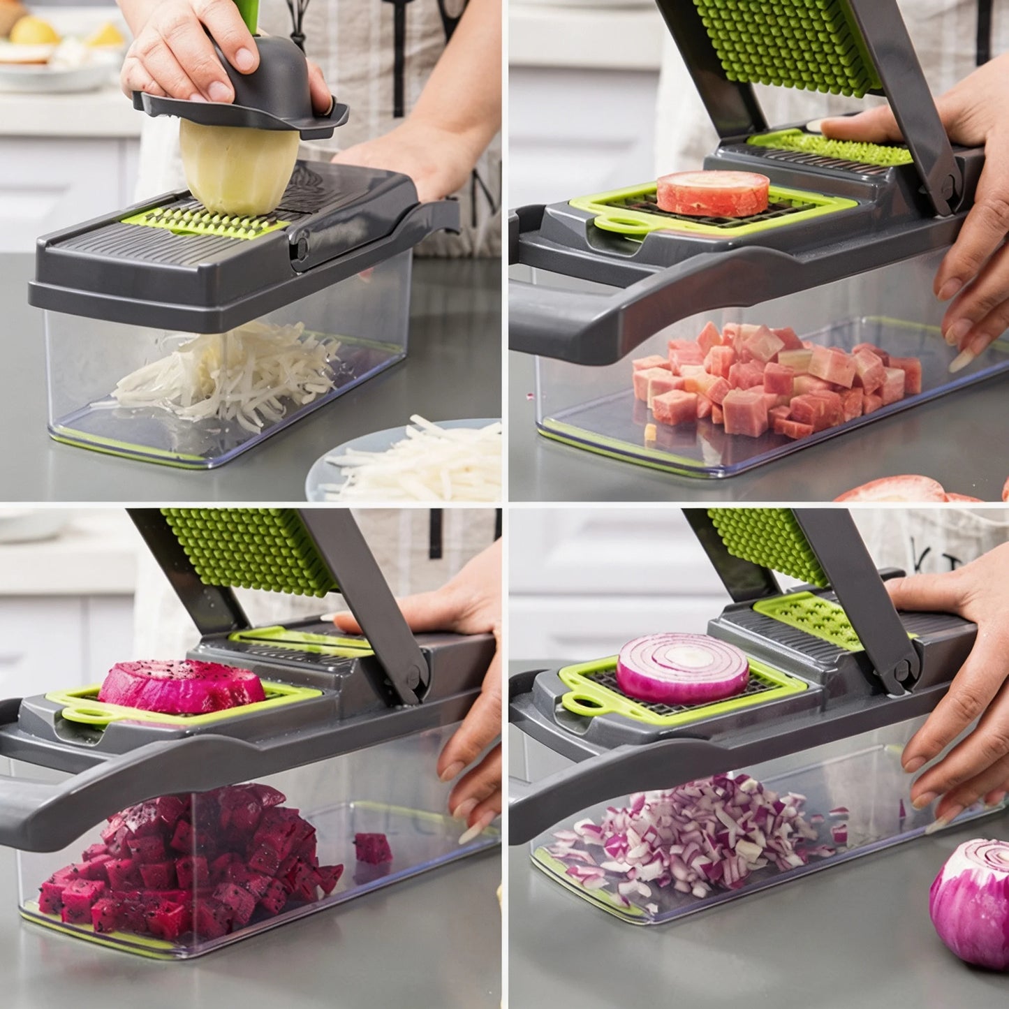 Ahtoska Multipurpose Kitchen Vegetable Slicer Shredder And Dicer