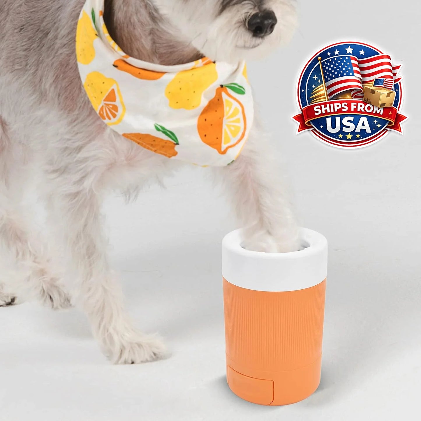 Pet Portable Dog Paw Cleaner With Soft Silicone Brush