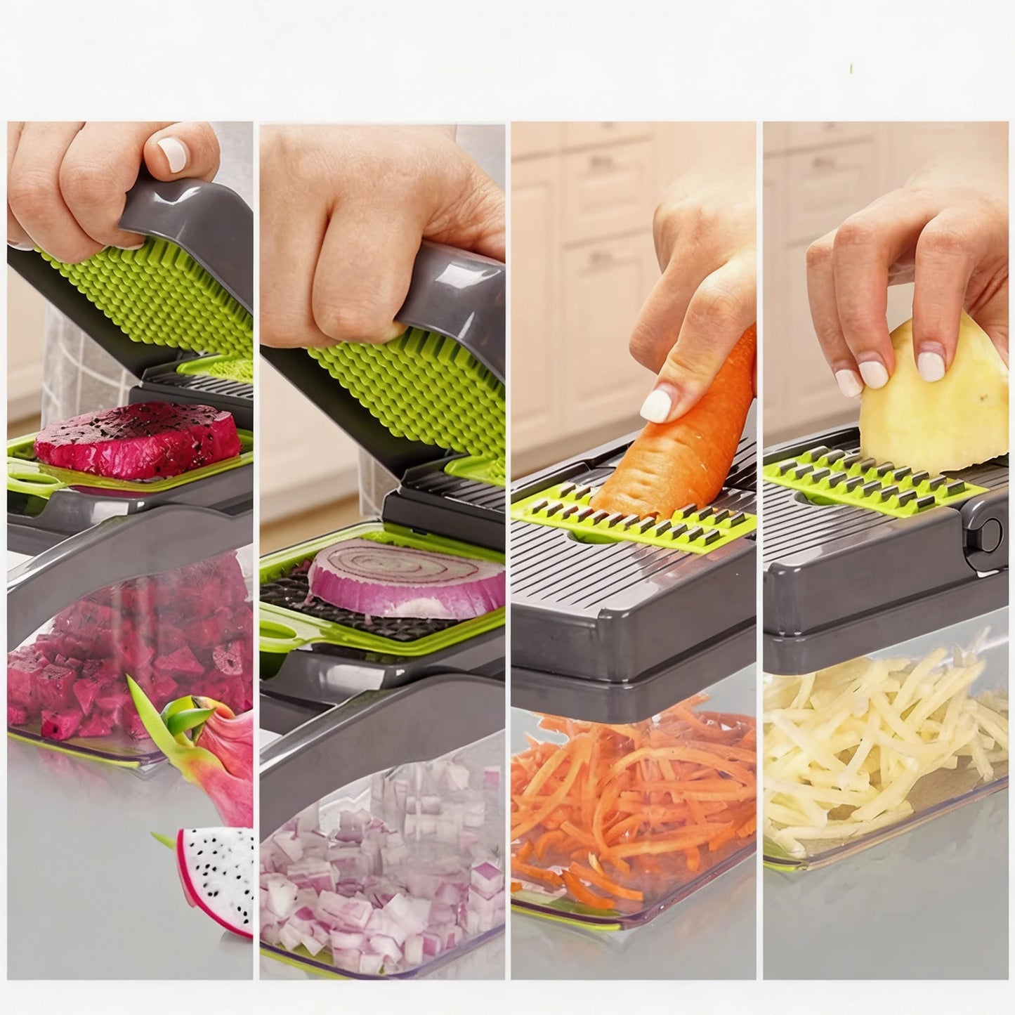 Ahtoska Multipurpose Kitchen Vegetable Slicer Shredder And Dicer