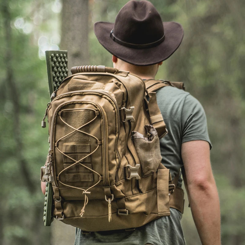 LQARMY Tactical Backpack Outdoor Military Rucksack for Hiking Travel