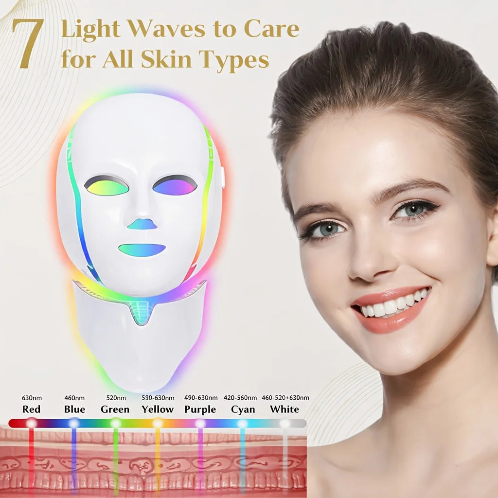 Jitesy Led Face Mask Light Therapy Skin Rejuvenation Tool