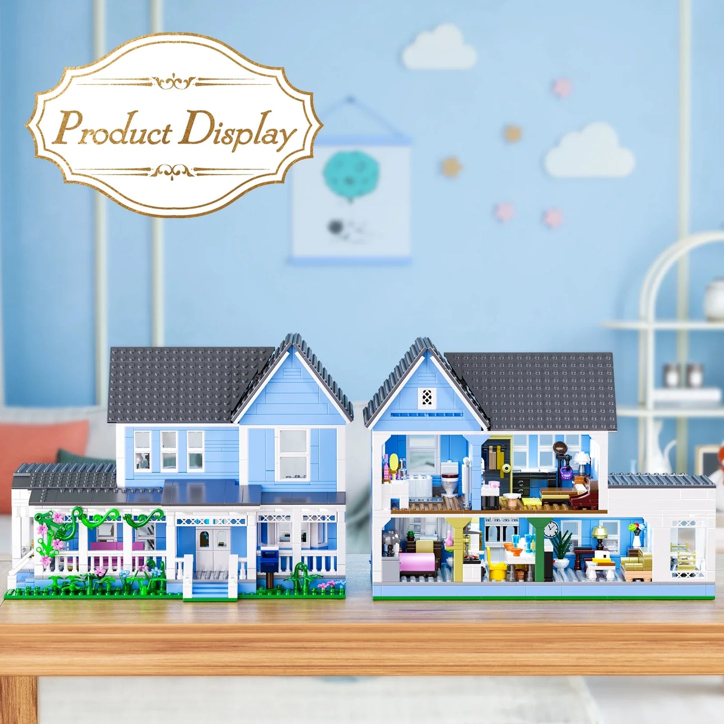 Lorelai Movie House Building Block Set For Kids 1107 Pieces