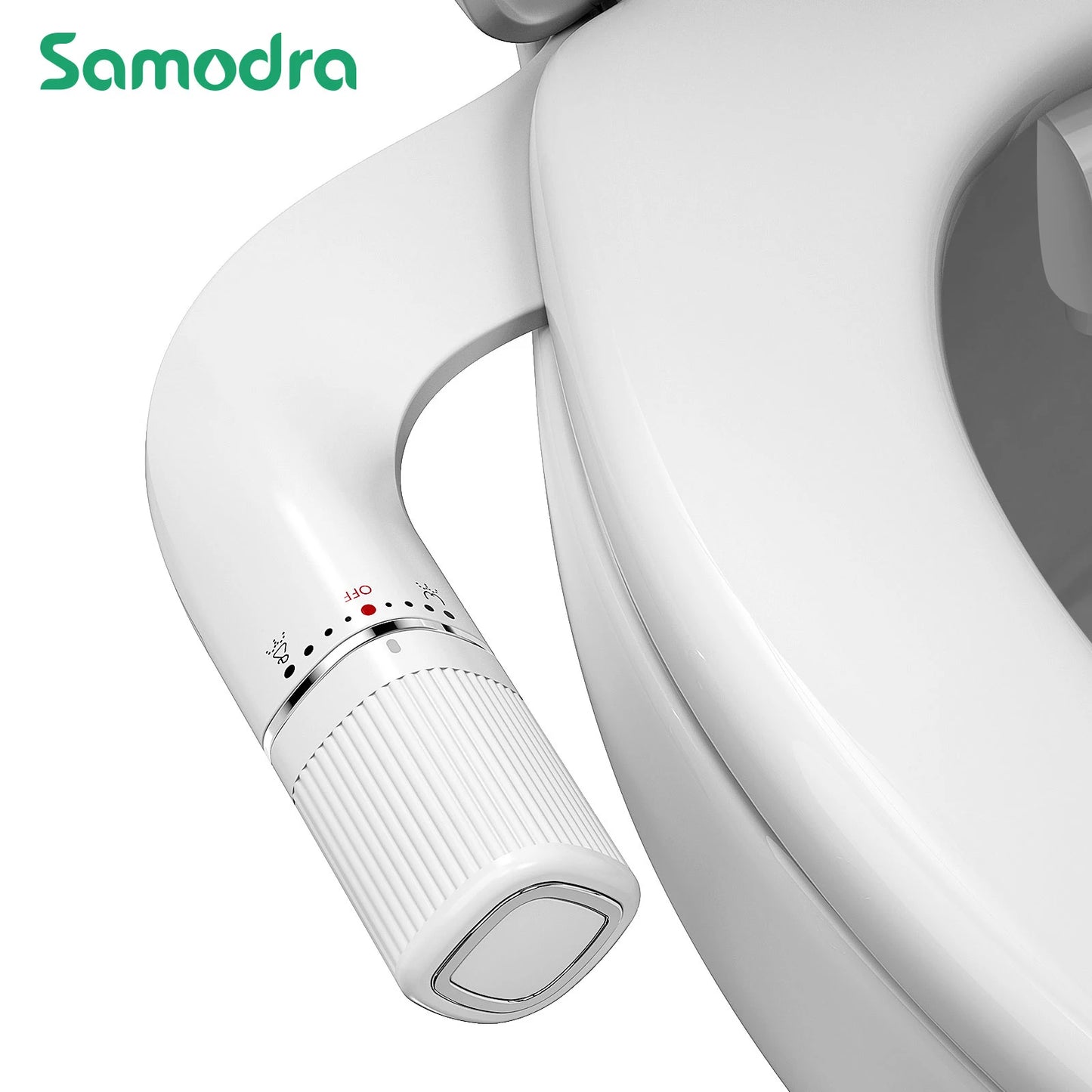 SAMODRA Bidet Attachment Dual Nozzle Adjustable Water Pressure