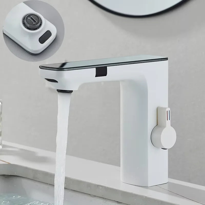 Shinesia Touch Sensor Basin Faucet With LED Temperature Display