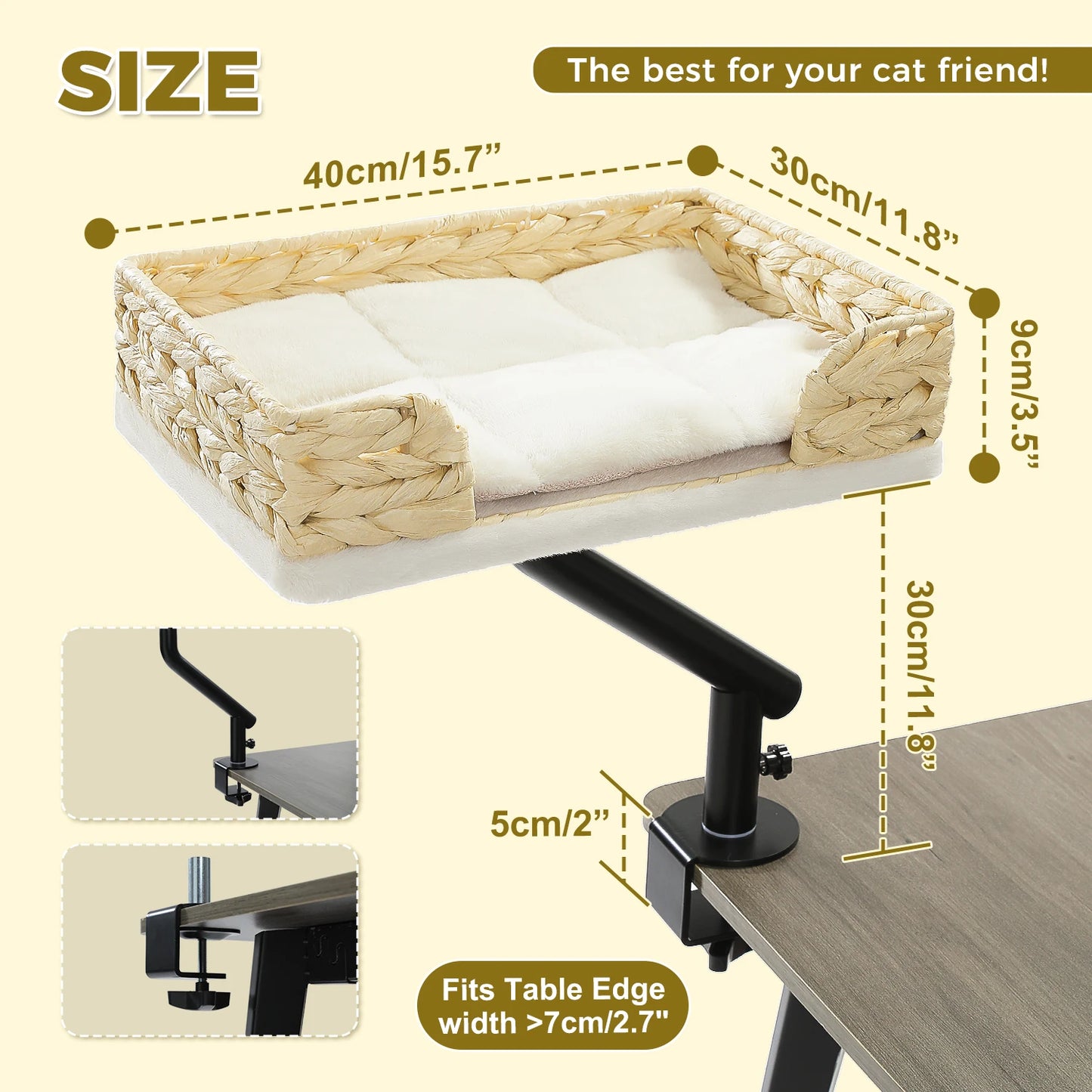 PAWZ Road Cat Desk Bed 360 Degree Rotatable Cat Stand
