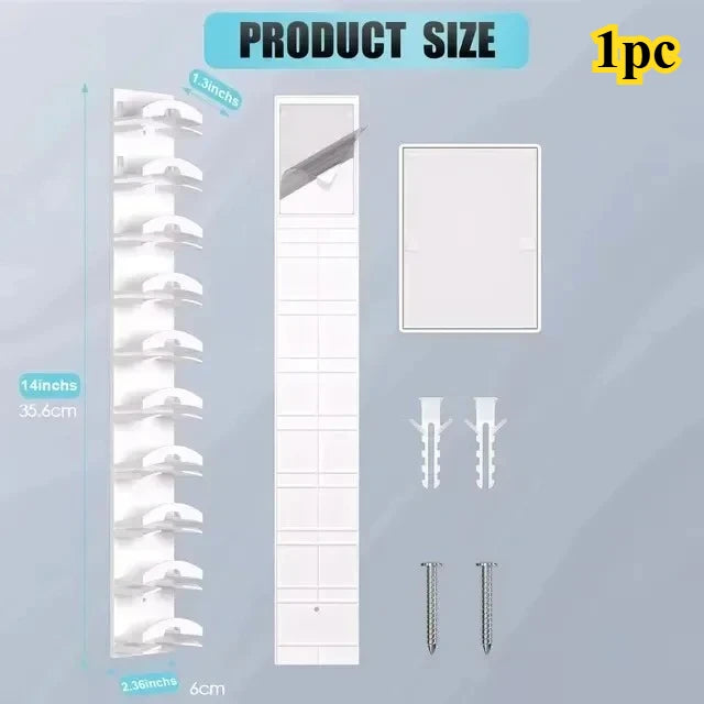 Wall Mount Hat Rack Organizer Holds 16 Baseball Caps