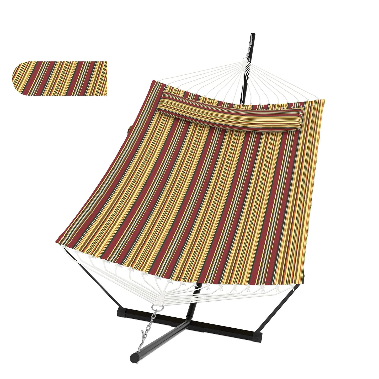 HiMISS Outdoor Hammock With Stand 2 Person Carry Bag