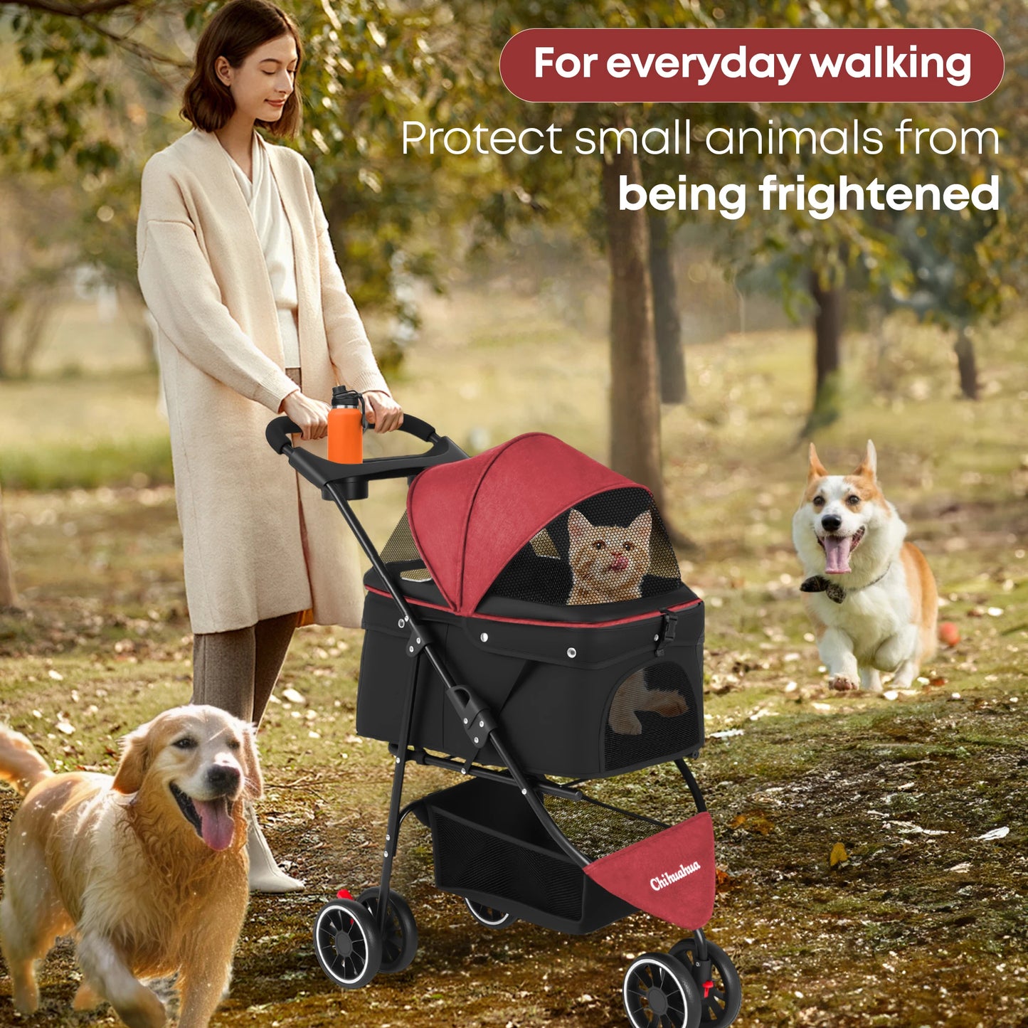 CHIHUAHUA Pet Stroller for Small to Medium Cats and Dogs