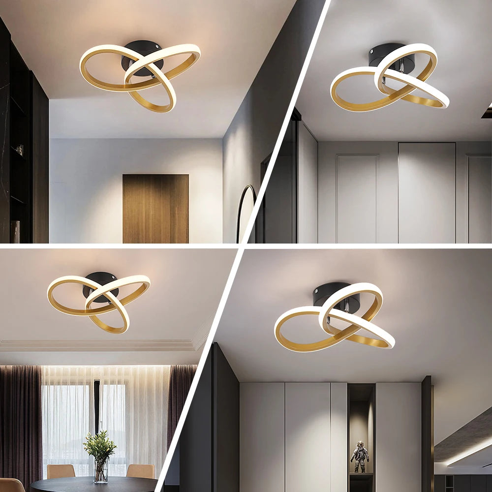 VETRULUS Modern Acrylic Led Pendant Chandelier Ceiling Light
