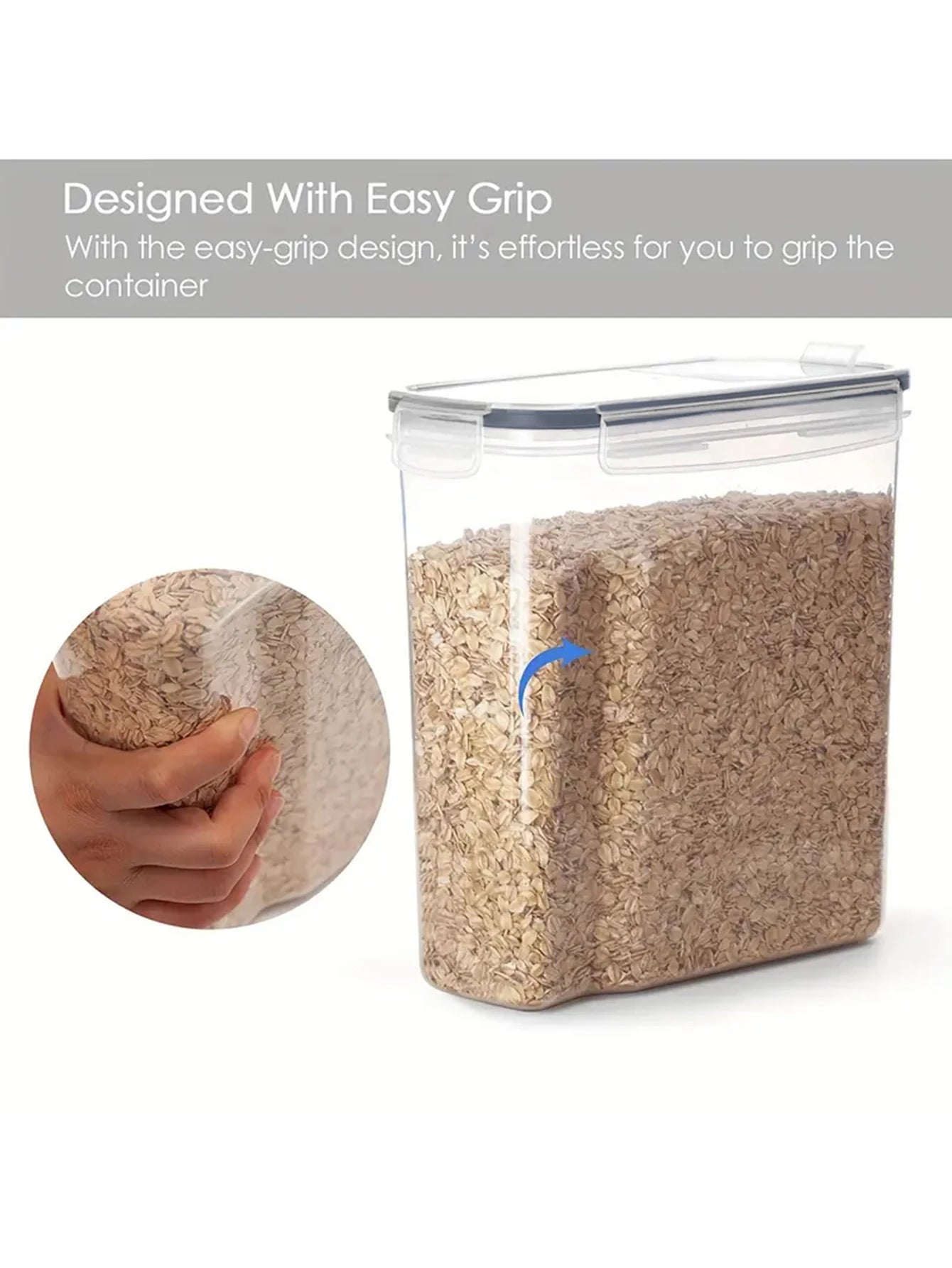 Airtight Food Storage Containers With Lids 4 Pack Pantry Organizer