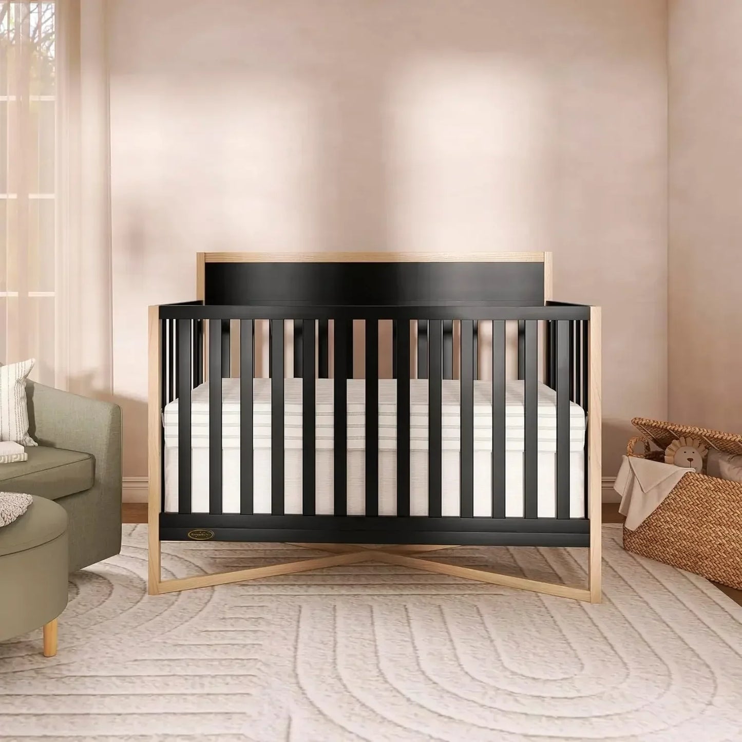 Owen 5-In-1 Convertible Crib JPMA GreenGuard Gold Certified