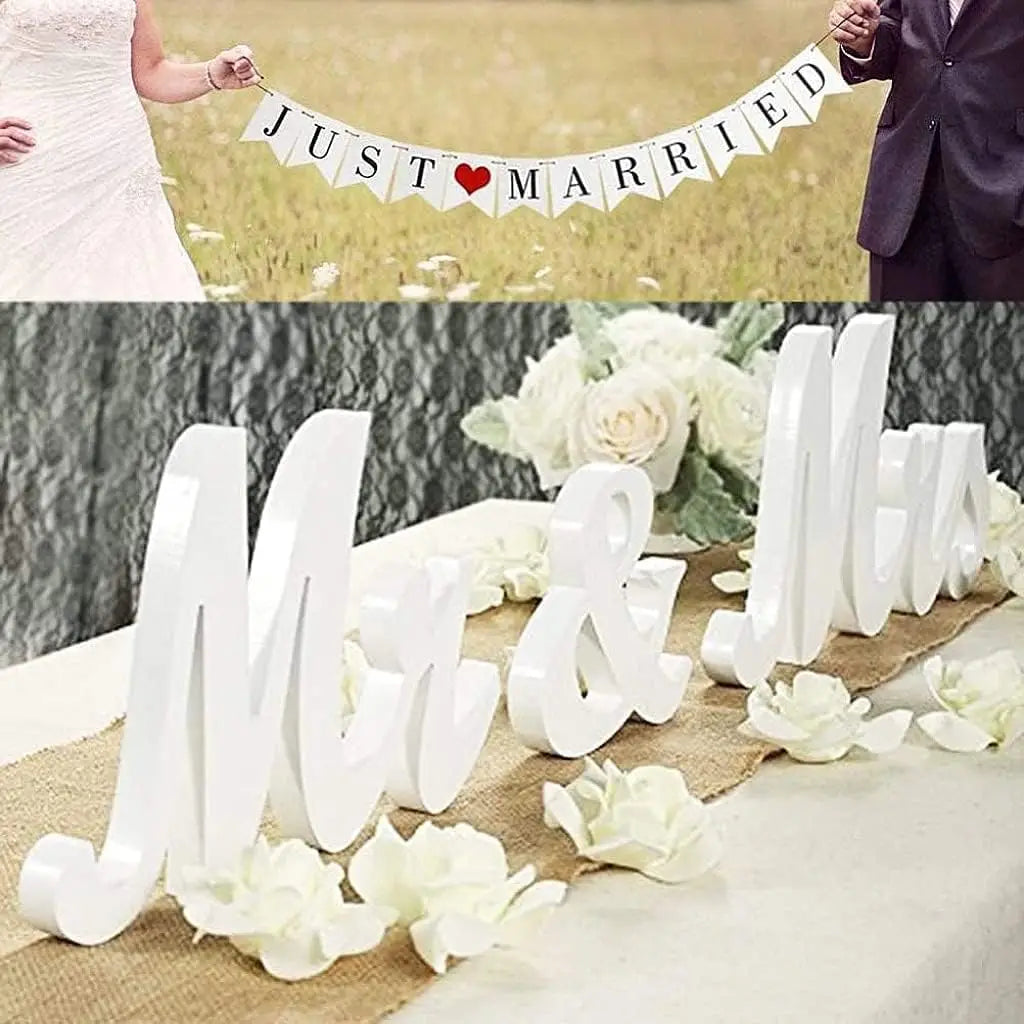 Twister.Ck Wooden Mr And Mrs Letter Sign Wedding Reception Decor