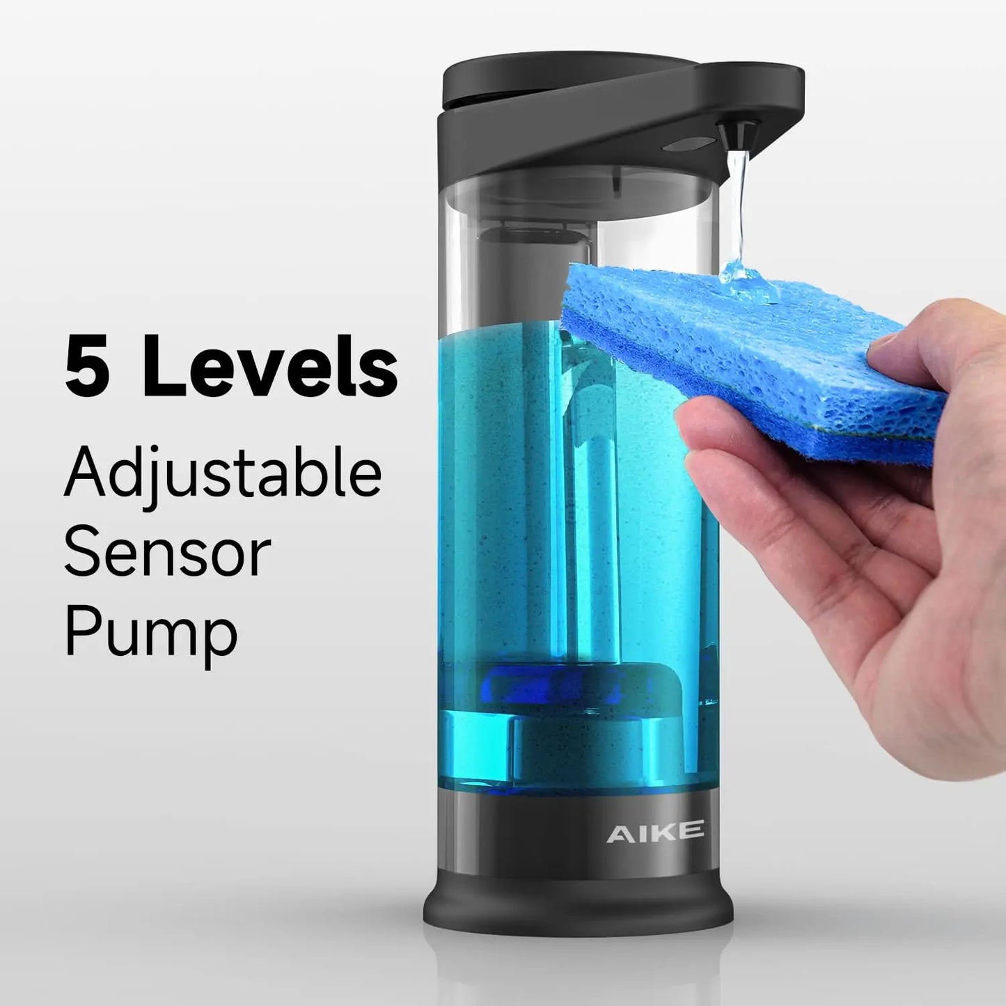 AIKE Automatic Liquid Soap Dispenser Wall Mounted USB Smart