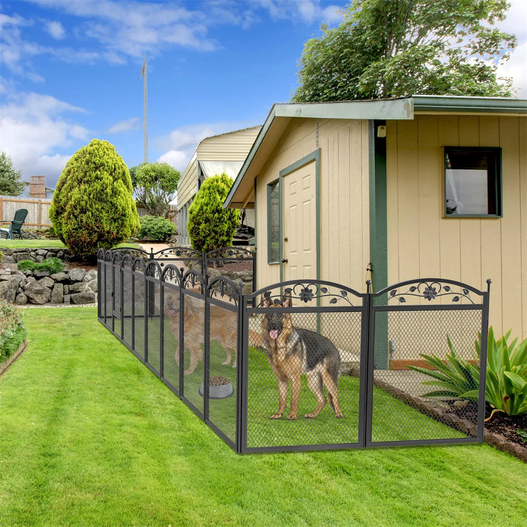 BINGOPAW Heavy Duty Dog Playpen Indoor Outdoor Use
