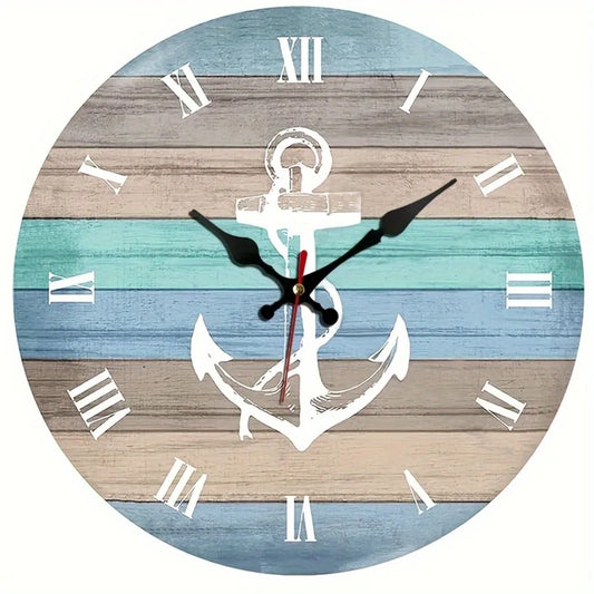 YTYIN Round Wall Clock With Silent Operation And Roman Numerals