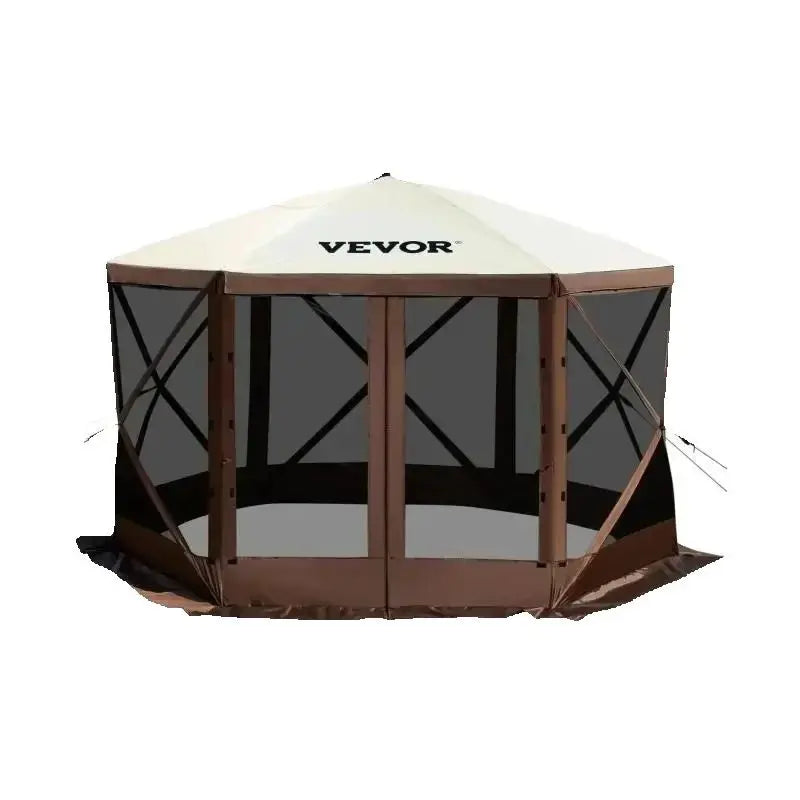 SucceBuy Pop-Up Camping Gazebo Canopy Shelter Six-Sided Shade