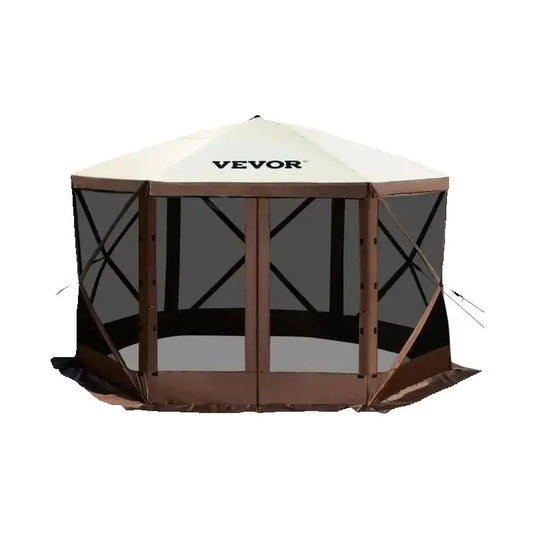 SucceBuy Pop-Up Camping Gazebo Canopy Shelter Six-Sided Shade