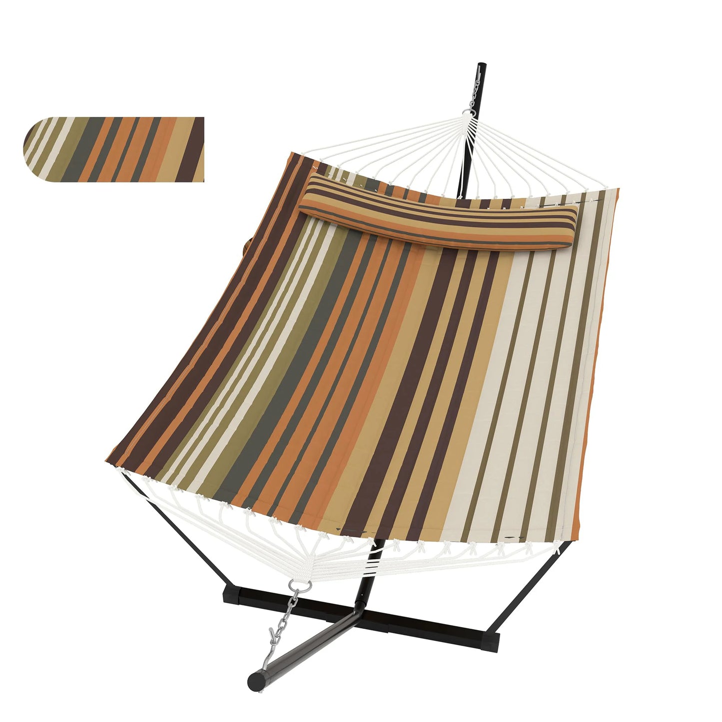 HiMISS Outdoor Hammock With Stand 2 Person Carry Bag
