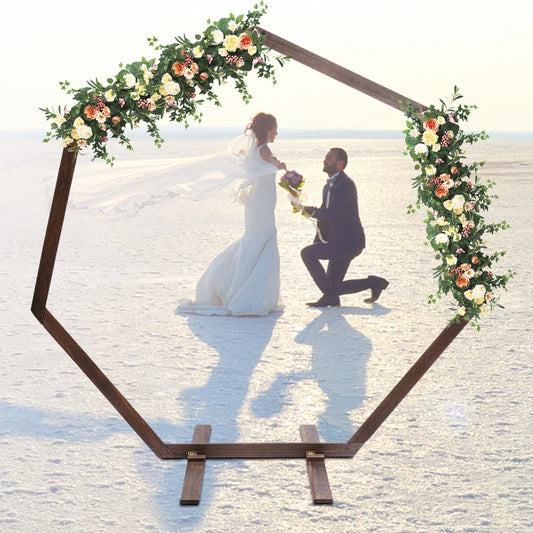 Wooden Wedding Arch Rustic Decor Ceremony Balloon Arch Stand