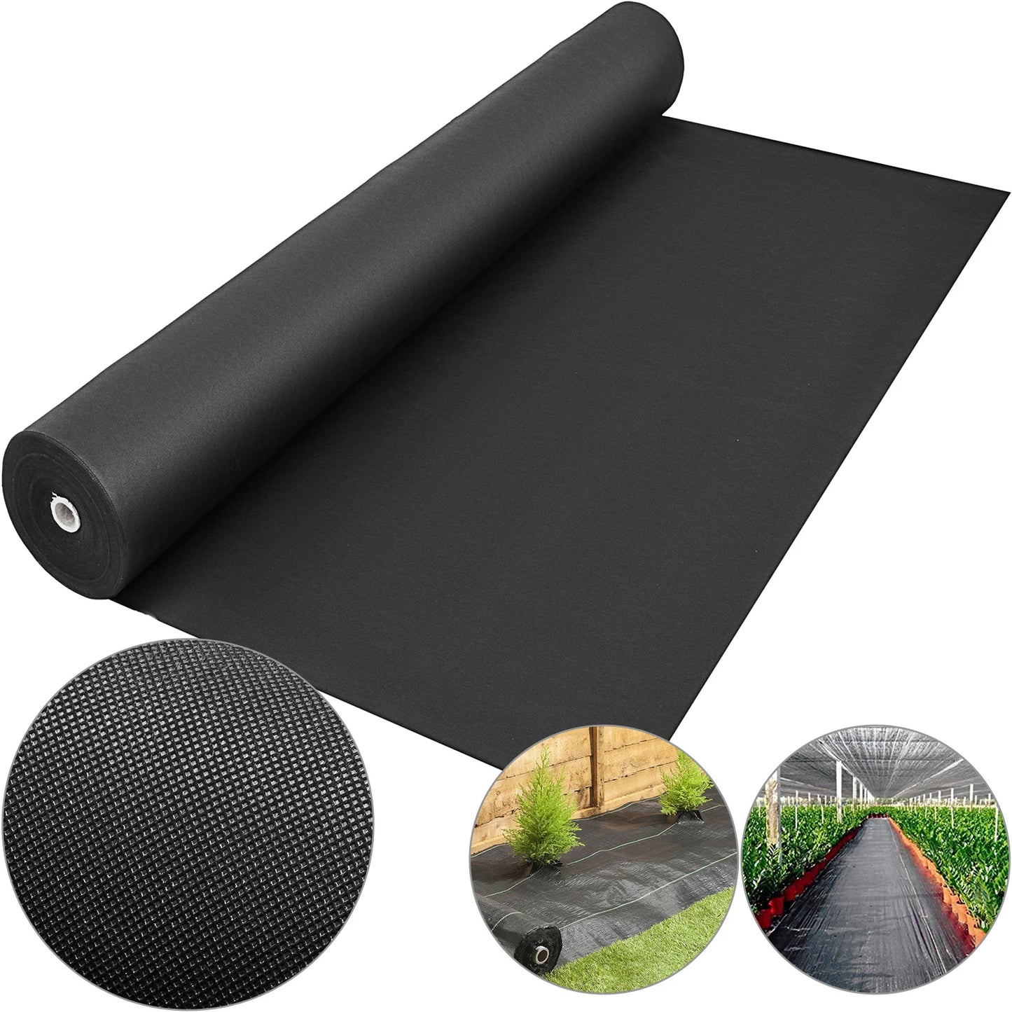 SucceBuy Heavy Duty Woven Landscape Fabric For Weed Control