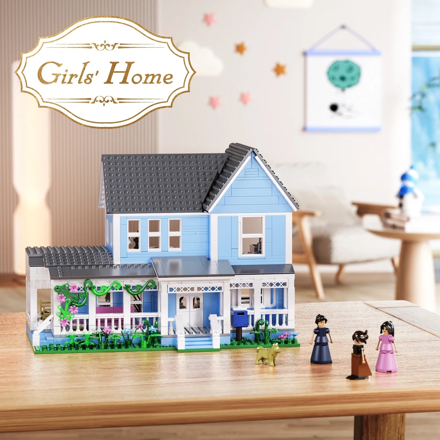Lorelai Movie House Building Block Set For Kids 1107 Pieces