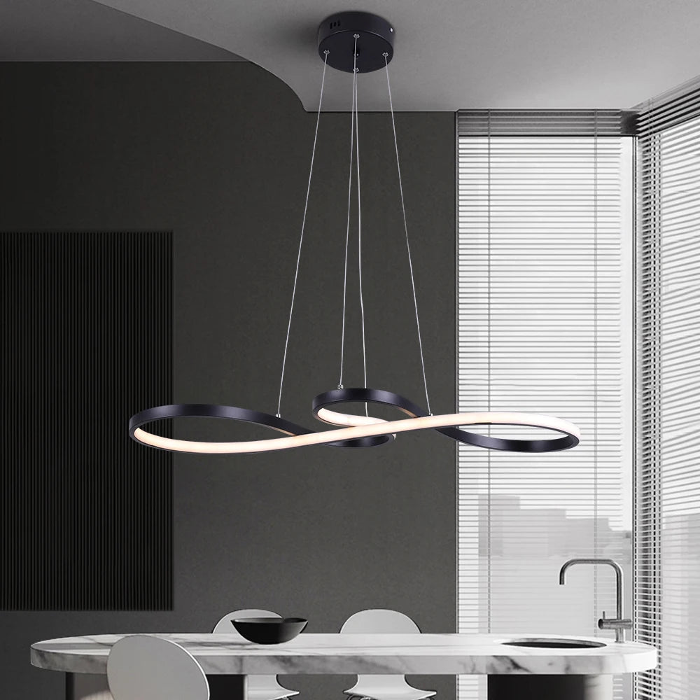 VETRULUS Modern Acrylic Led Pendant Chandelier Ceiling Light