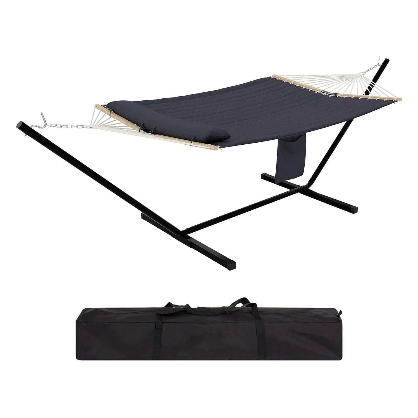 HiMISS Outdoor Hammock With Stand 2 Person Carry Bag