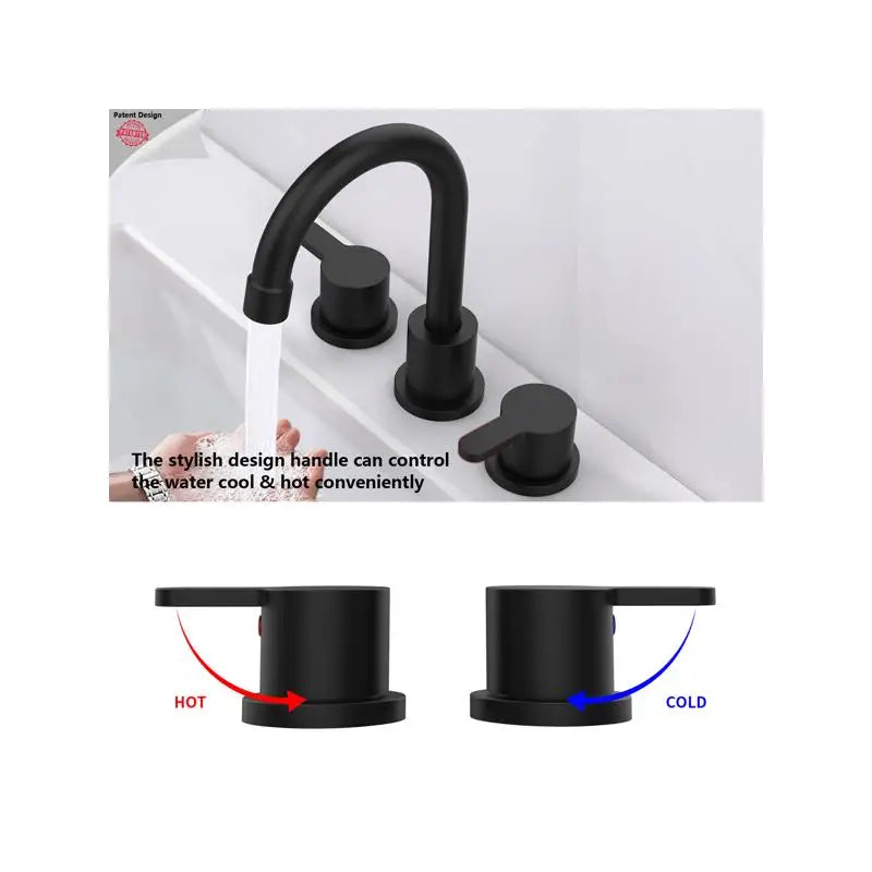 360 Swivel Lavatory Faucet Includes Pop Up Drain Assembly