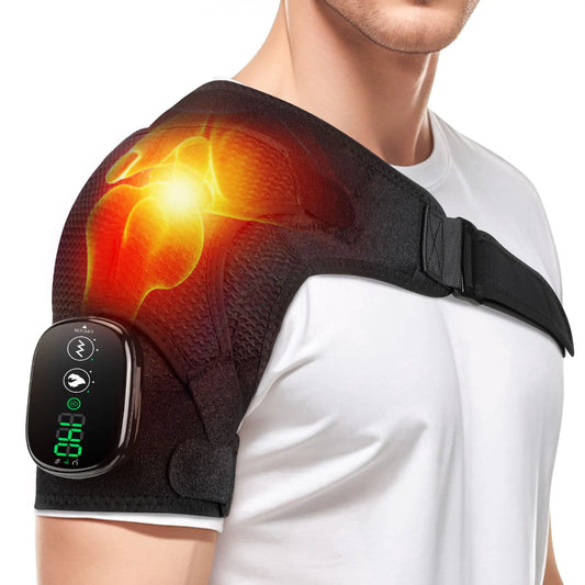 PASTSKY Electric Shoulder Heating Pad With Modes And Vibration Massager