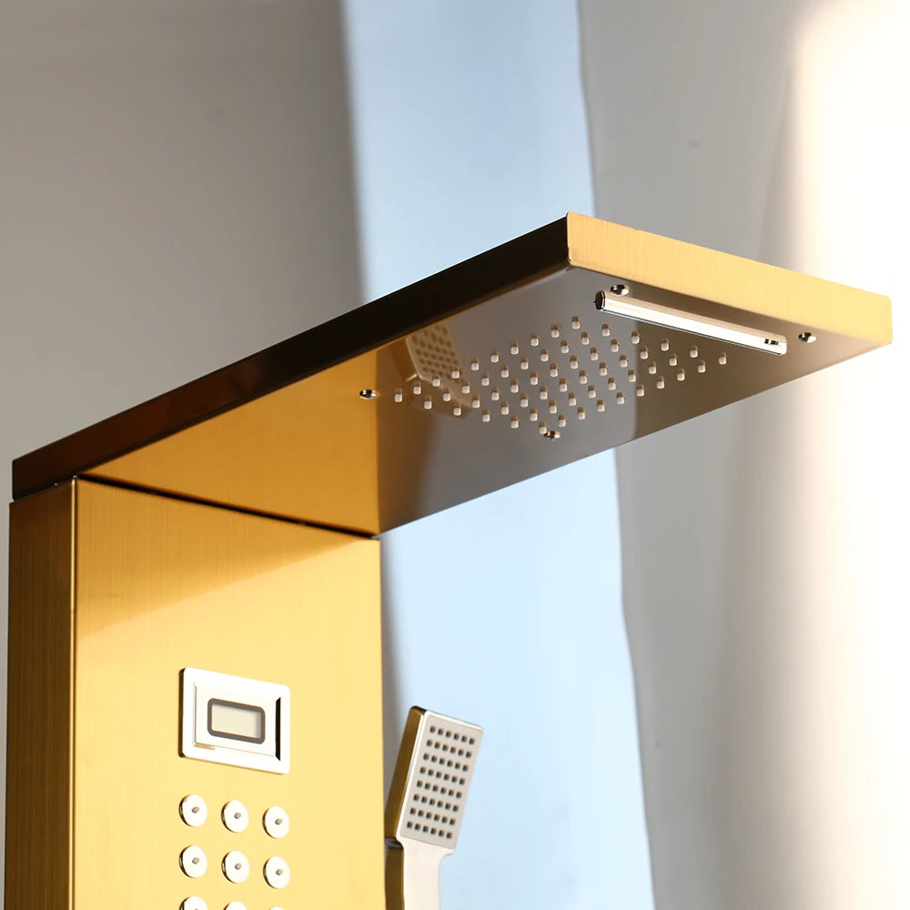 MEKKHALA Multifunctional Shower Panel Tower With Massage Jets