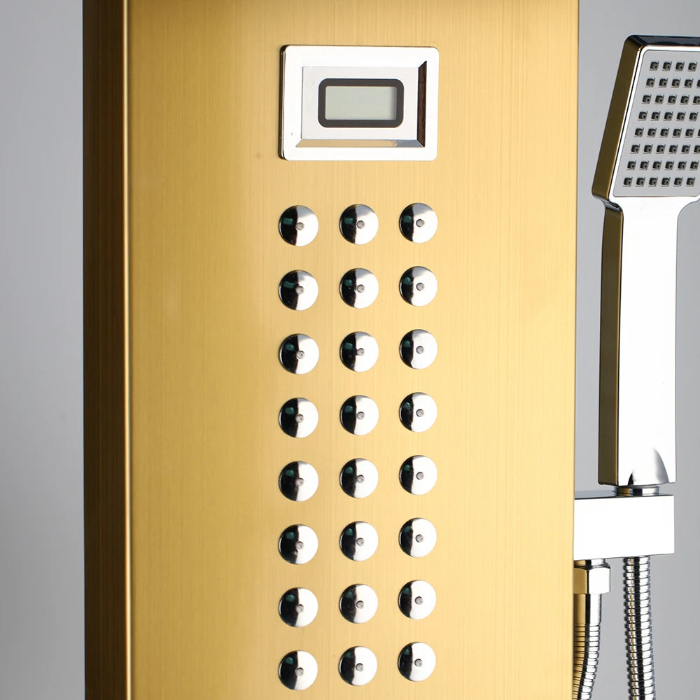MEKKHALA Multifunctional Shower Panel Tower With Massage Jets