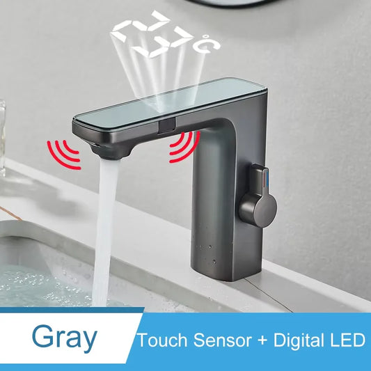 Shinesia Touch Sensor Basin Faucet With LED Temperature Display