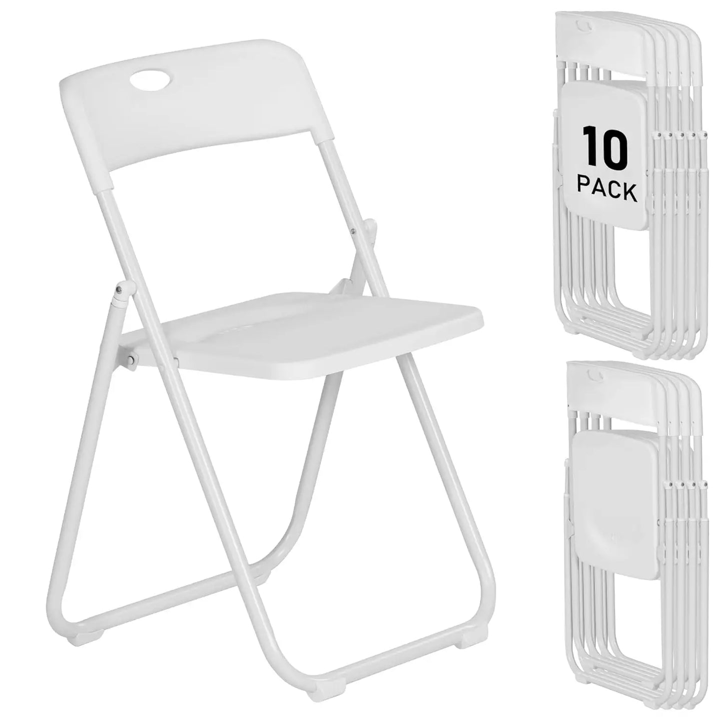 Plastic Folding Chairs With Steel Frame For Indoor Outdoor Use