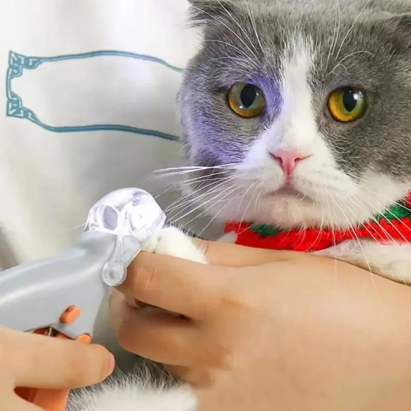 LED Pet Nail Clippers With Light for Dogs and Cats