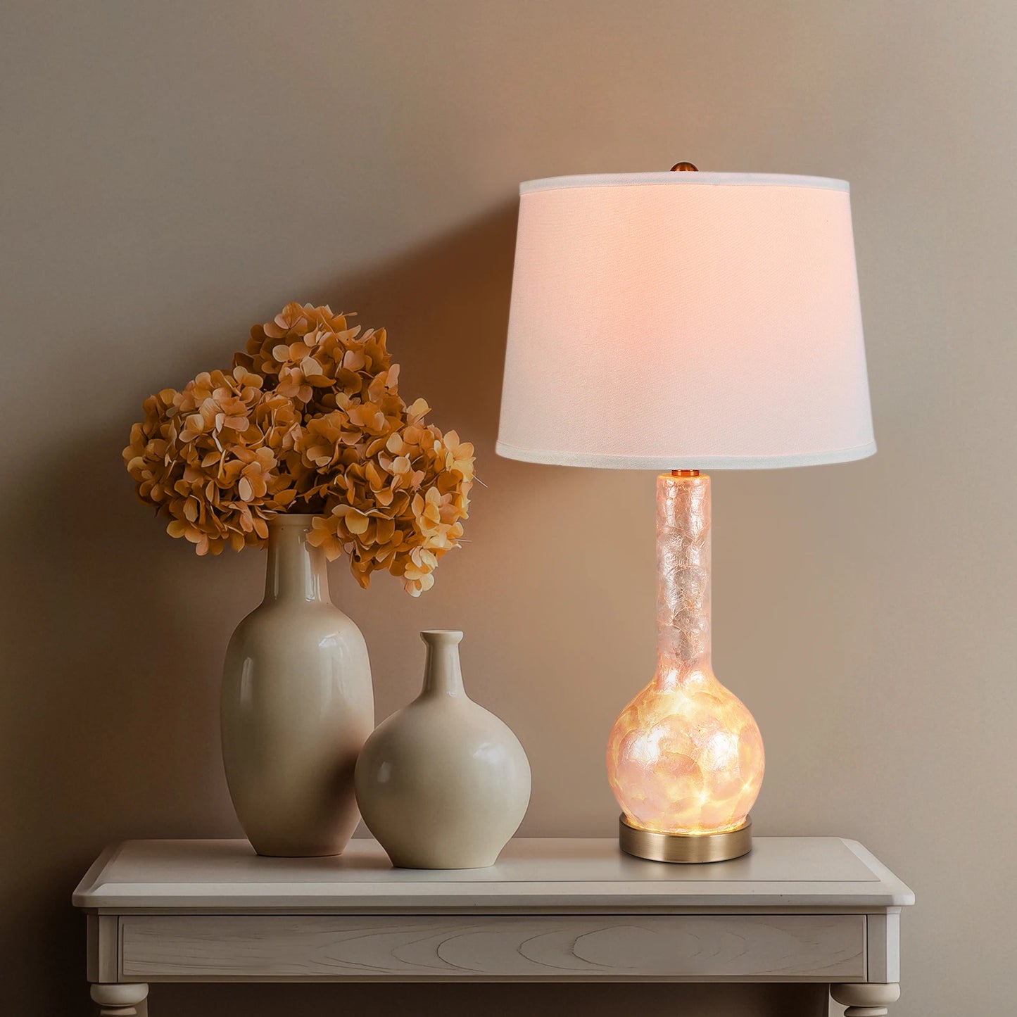 Luxury Crystal Glass Table Lamp With Opal Shade For Bedroom