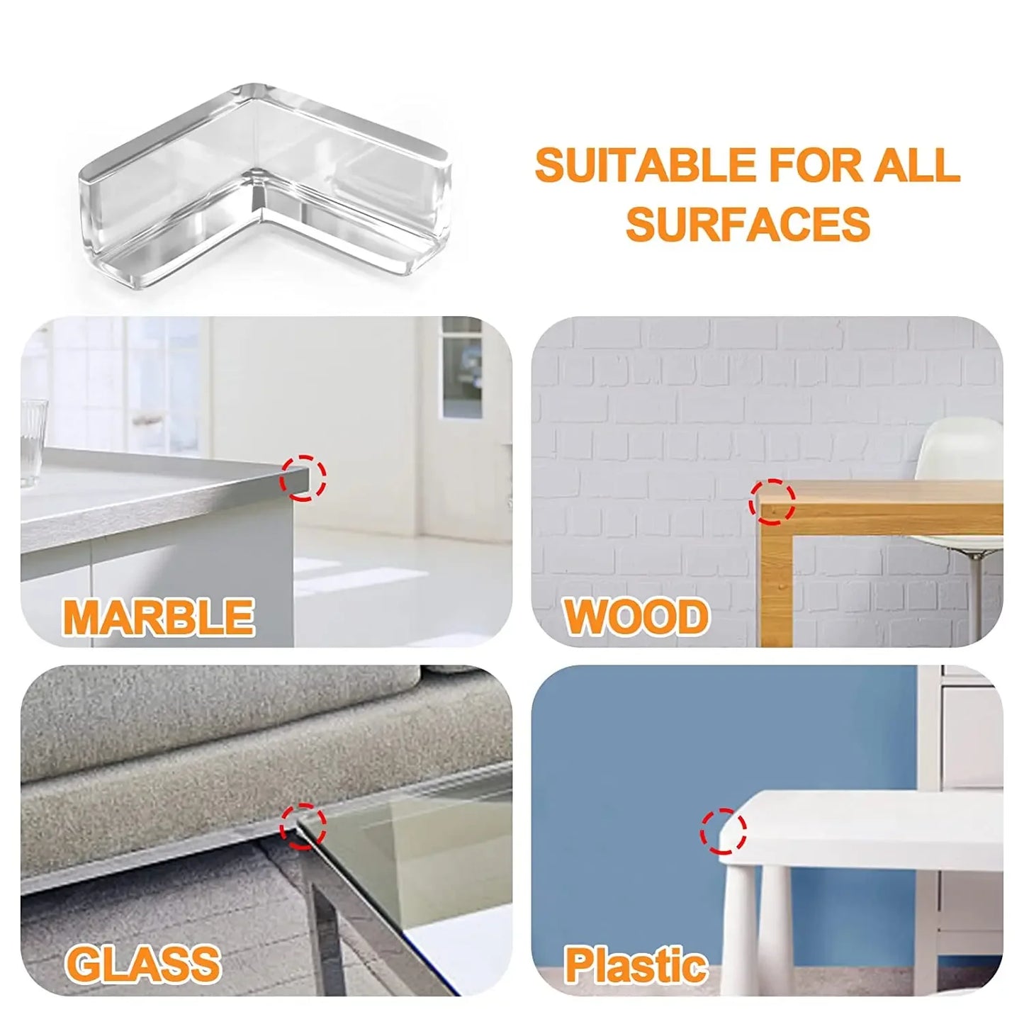 Baby Safety Edge Guards Silicone Corner Protectors For Tables