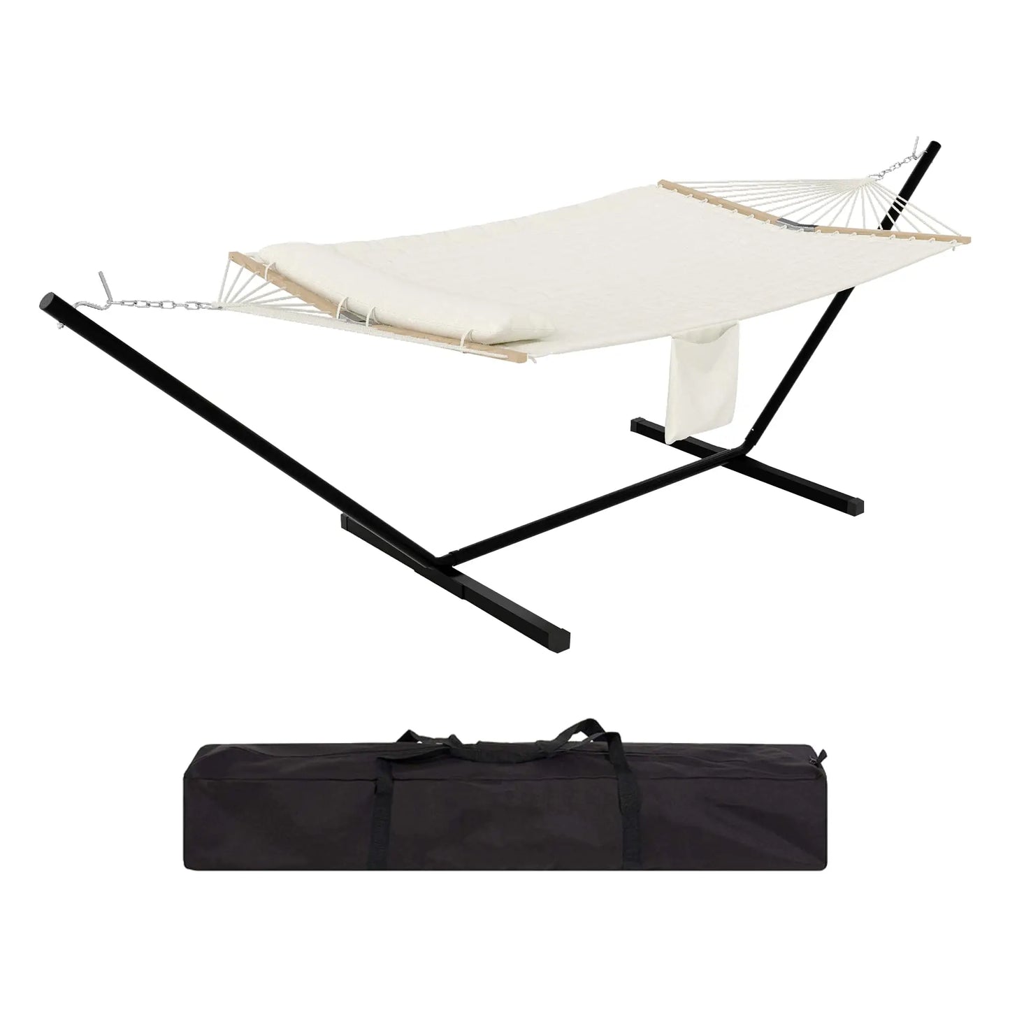 HiMISS Outdoor Hammock With Stand 2 Person Carry Bag
