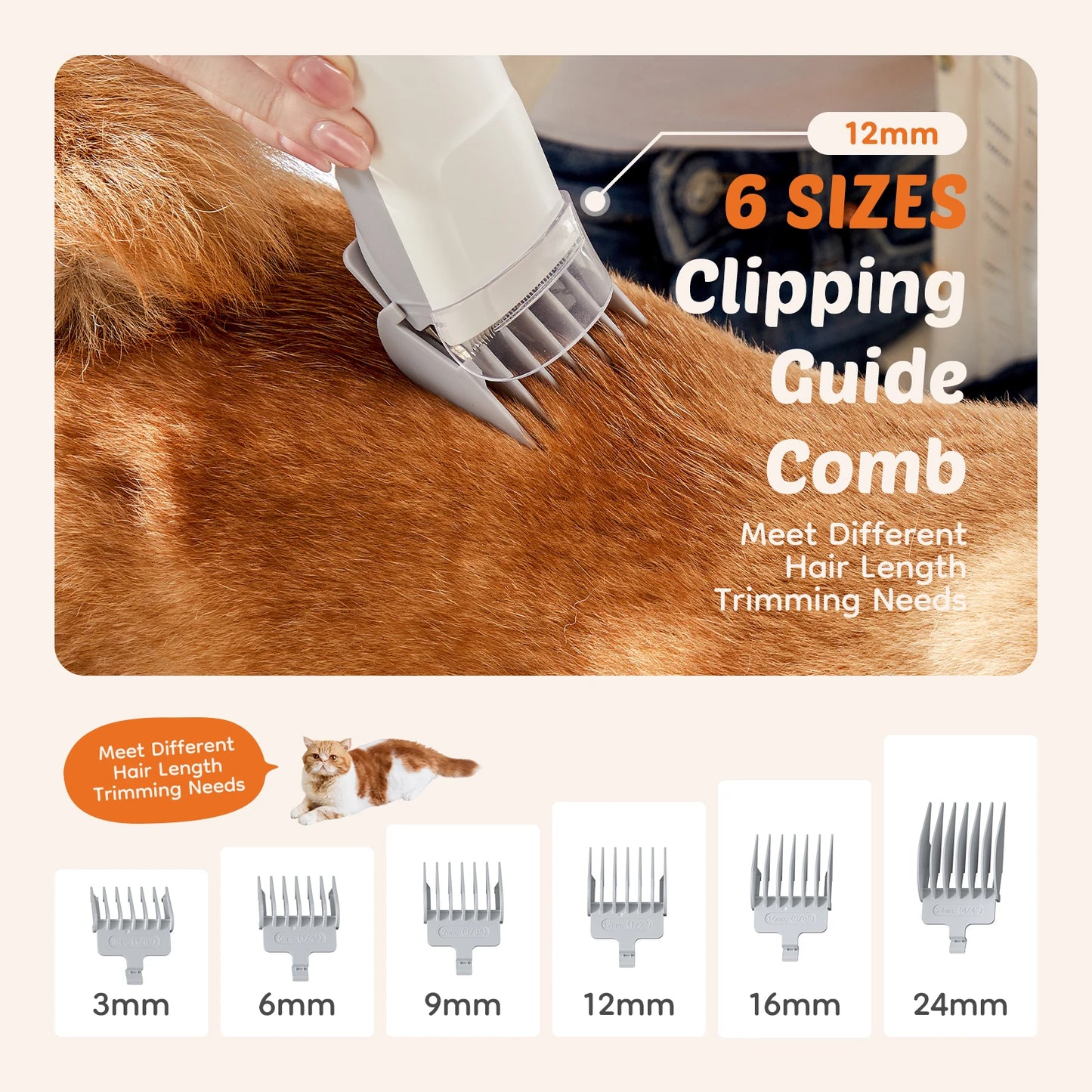 Professional Pet Grooming Vacuum Kit With Cordless Low Noise
