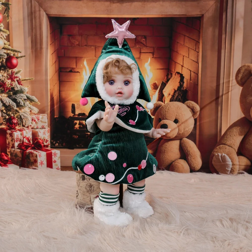 Cloveray Full Body Vinyl Reborn Baby Doll Lifelike Gift Toy