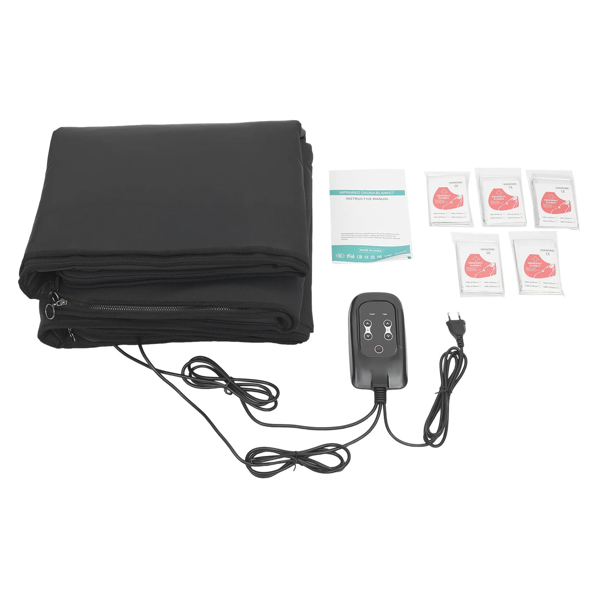 Portable Folding Sauna Blanket With Remote Control Timer