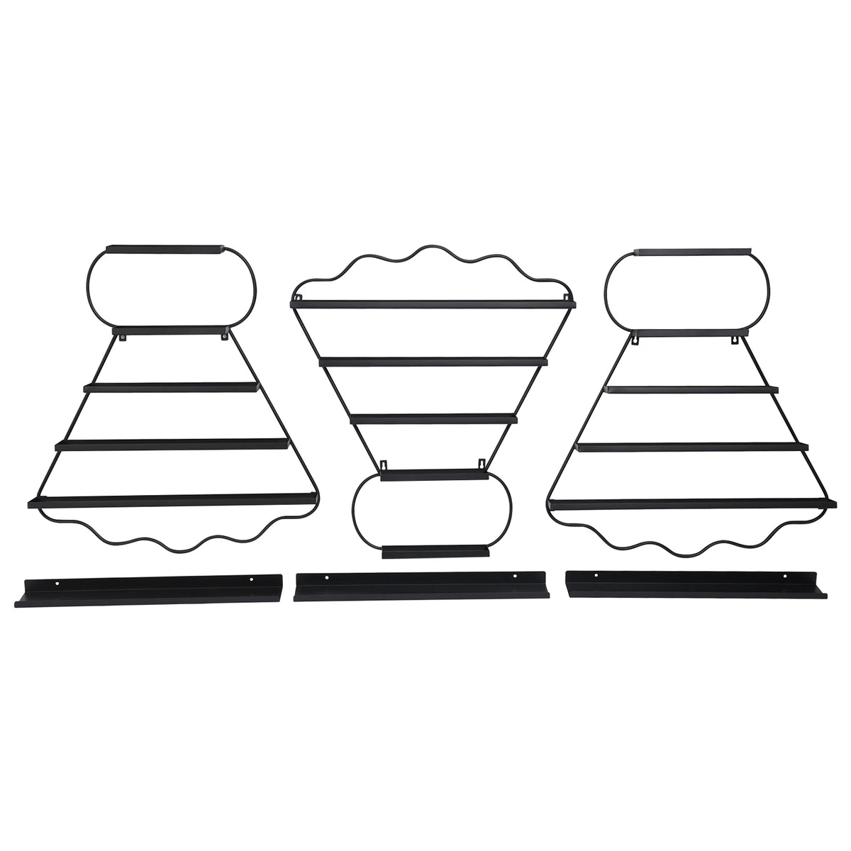 Bymaocar 5 Tier Wall Mounted Nail Polish Display Rack