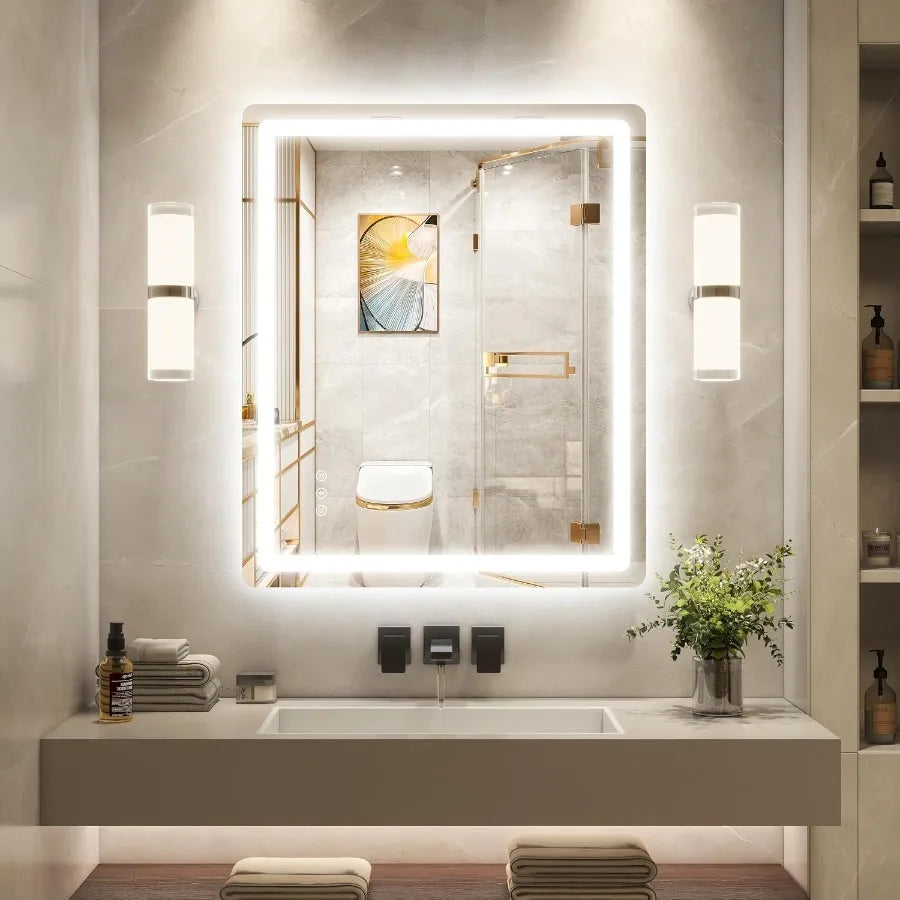 LED Bathroom Vanity Mirror With Anti Fog Dimmable Touch Control